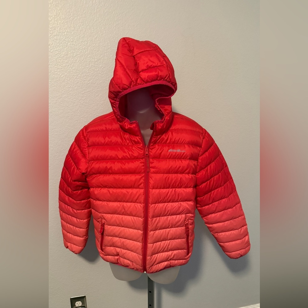 Eddie Bauer Girls Reversible Hooded Down Jacket (14/16)